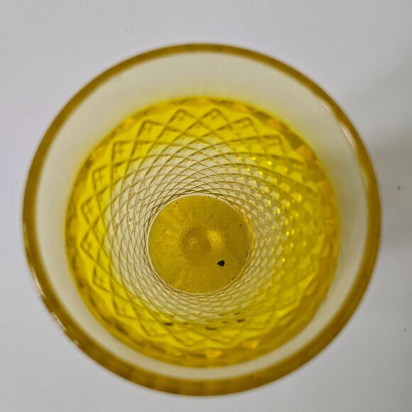 Westmoreland Glass English Hobnail Yellow Topaz Iced Tea Goblet - Picture 5 of 14